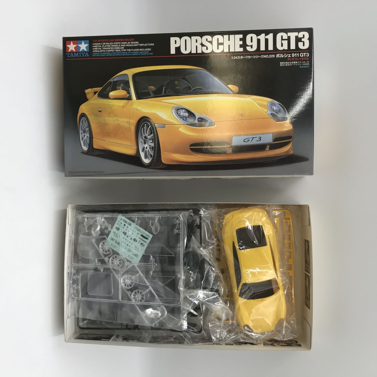 TAMIYA タミヤ プラモデル　ポルシェ911GT3　1/24 スポーツカーシリーズ NO.229 【J311-213#80】_画像2