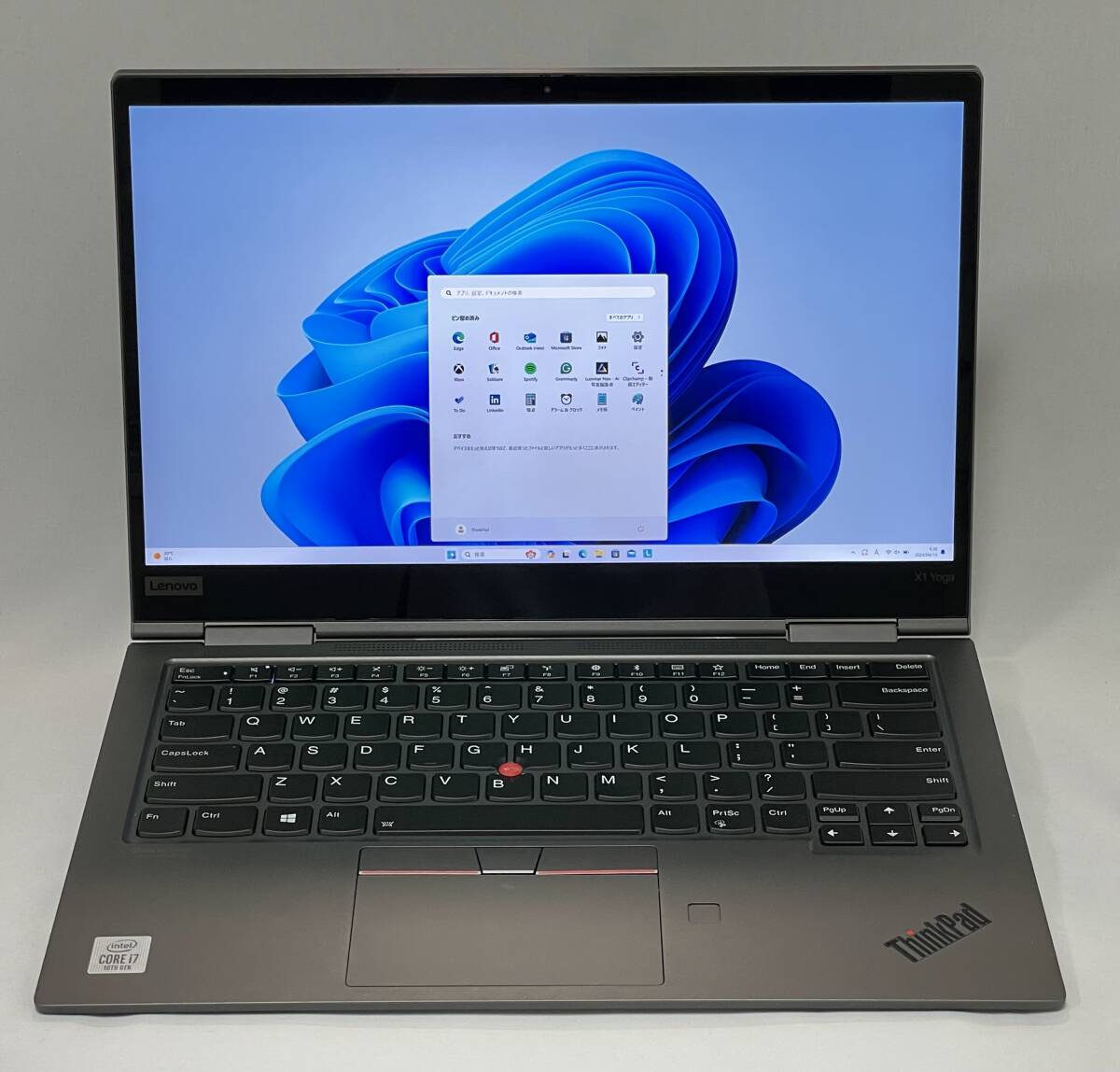 未使用 フルスペック ThinkPad X1 Yoga - SIMフリー MS Office 2021付き - CPU i7 / MEM 16GB / SSD 2TB / 4K LCD / Win11 Pro64の画像2