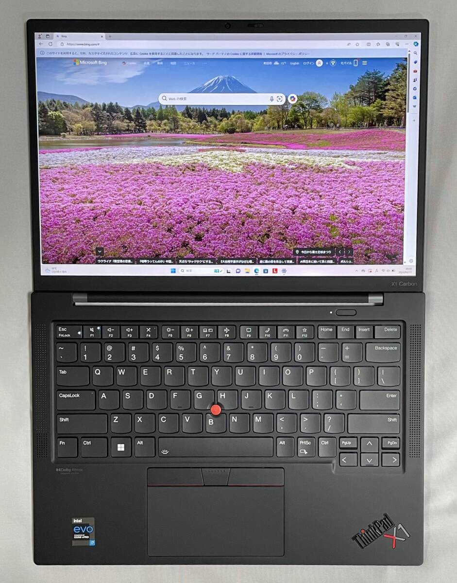 美品 ThinkPad X1 Carbon Gen 10 - MS Office 2021付き - CPU i7 / MEM 16GB / SSD 1TB / 2K LCD / Win11 Pro64の画像3