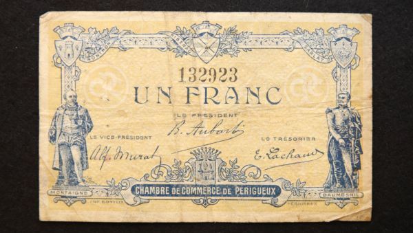フランス ペリグー 緊急紙幣 1フラン（1917）[3232]_画像1
