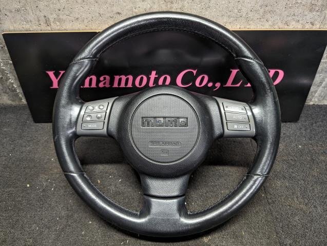 ★送料無料★ダイハツ ムーブ カスタム RS L175S/L375Sなど MOMO ステアリング モモ ハンドル ステアリング インフレーター欠品 流用_画像1