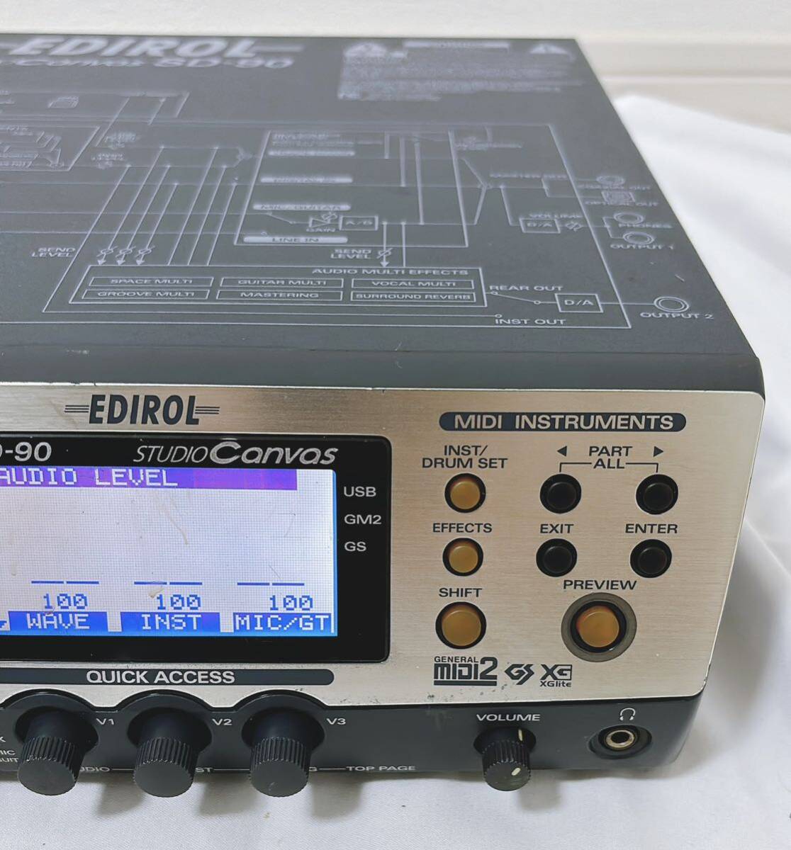 Roland EDIROL SD-90 音源モジュール スタジオキャンバス 【動作品】の画像4