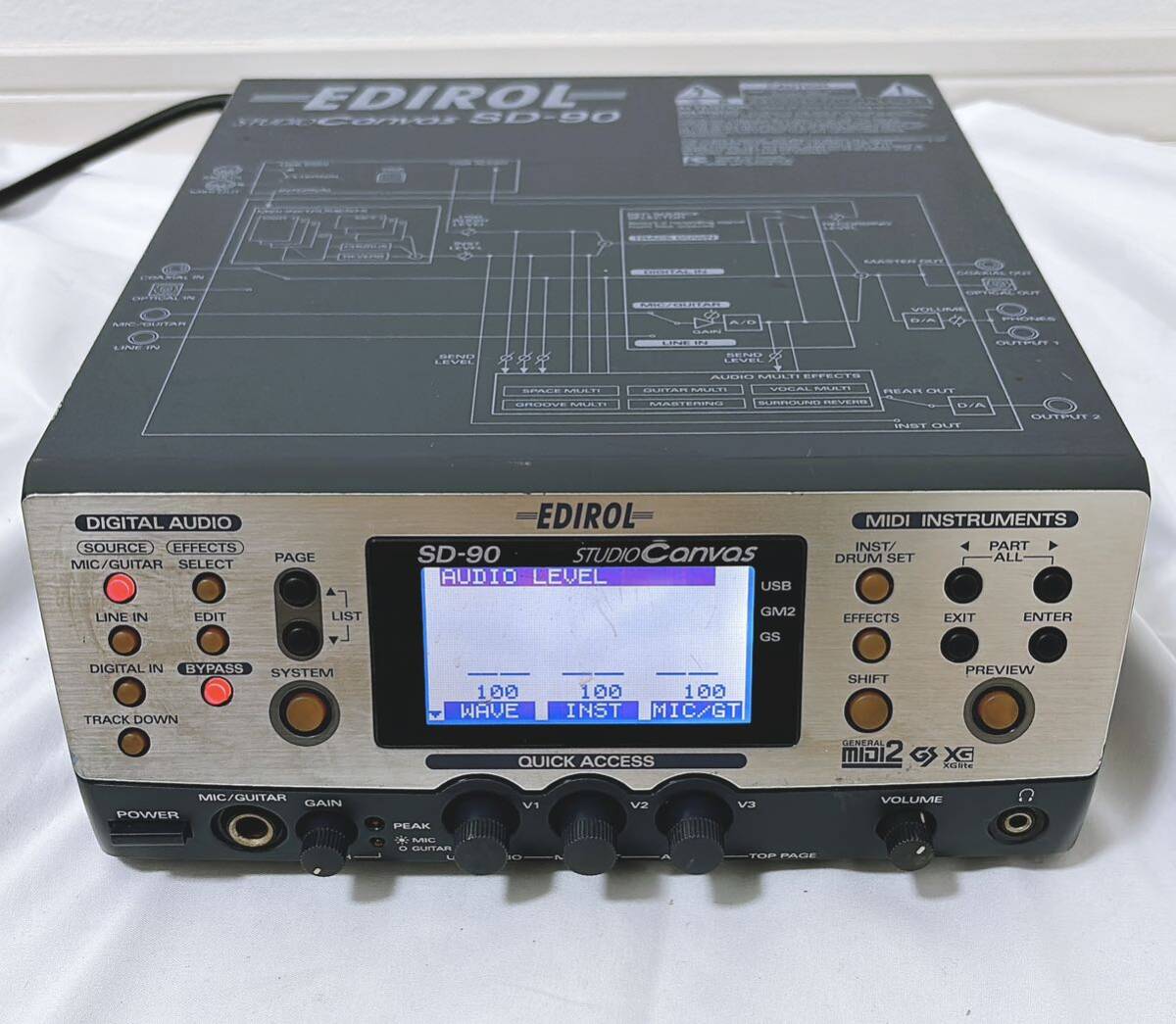 1105* Roland ローランド 音源モジュール EDIROL SD-90 Yahoo!オークション - Roland EDIROL SD-90 音源モジュール