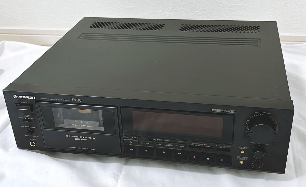 Pioneer パイオニア T-818 ステレオカセットデッキ【現状品】の画像2