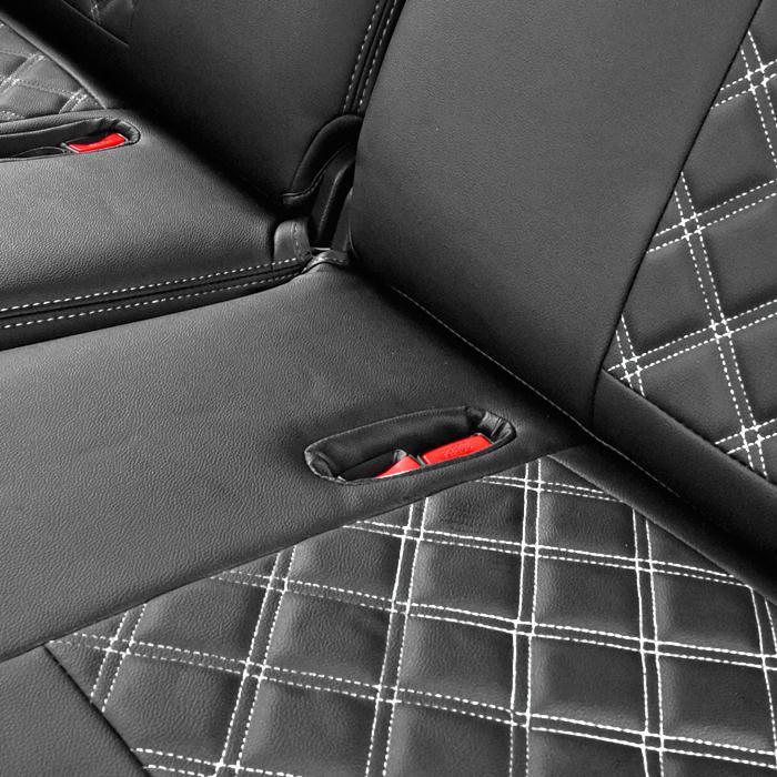  new goods Nissan Nissan E26 Caravan NV350 seat cover white stitch premium GX rider PVC leather diamond cut 