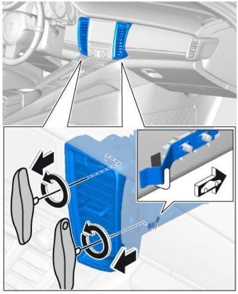 ポルシェ パナメーラ A/C吹き出し口 リムーバー 9827 / 00072198270の画像6