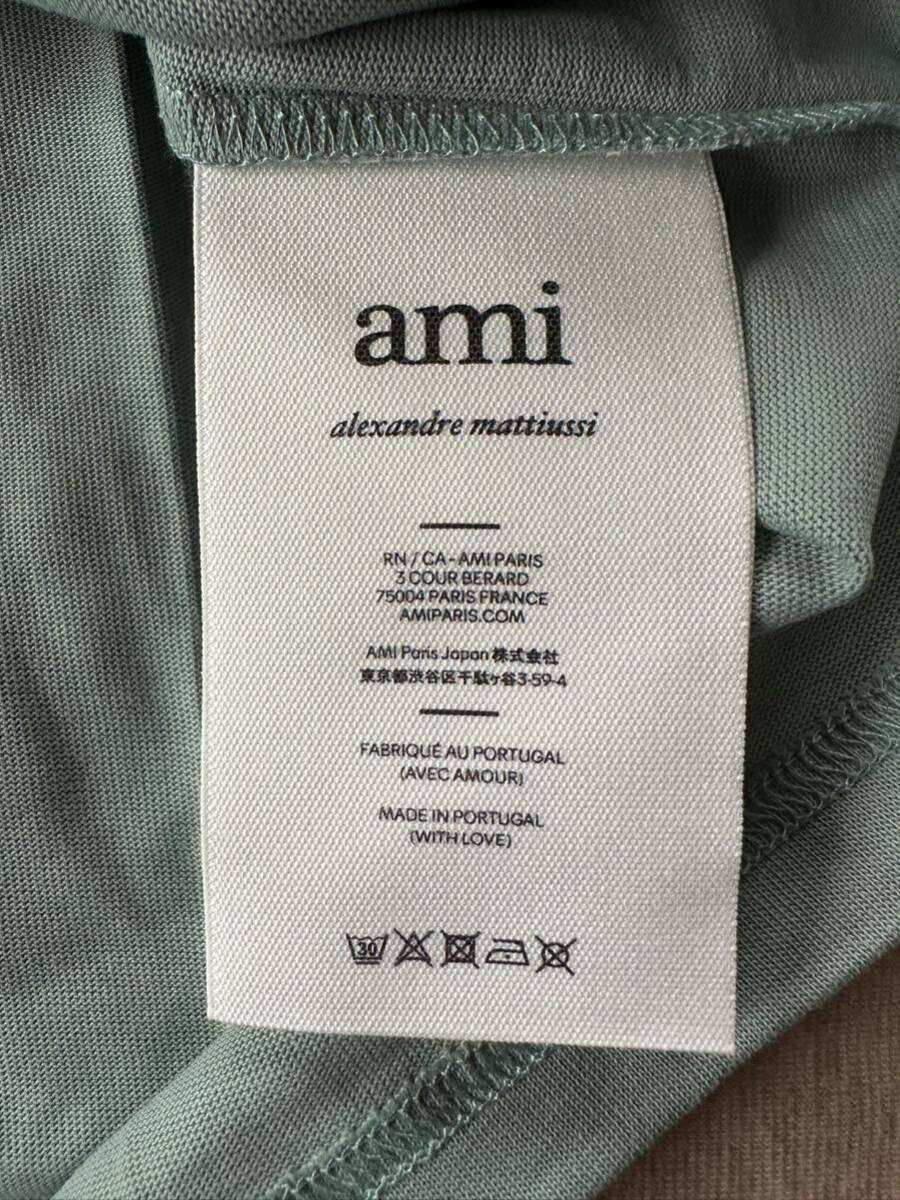 XXL新品 AMI Paris グラフィック ロゴ 刺繍 Tシャツ ジェード 半袖 カットソー アミ パリス メンズ ami alexandre mattiussi_画像8