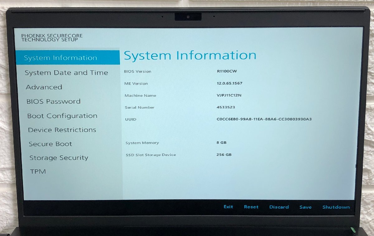 1 иен ~ # Junk SONY VAIO Pro PJ / no. 8 поколение / Core i5 8265U 1.60GHz / память 8GB / SSD 256GB / 12.5 type / OS есть / BIOS пуск возможно 