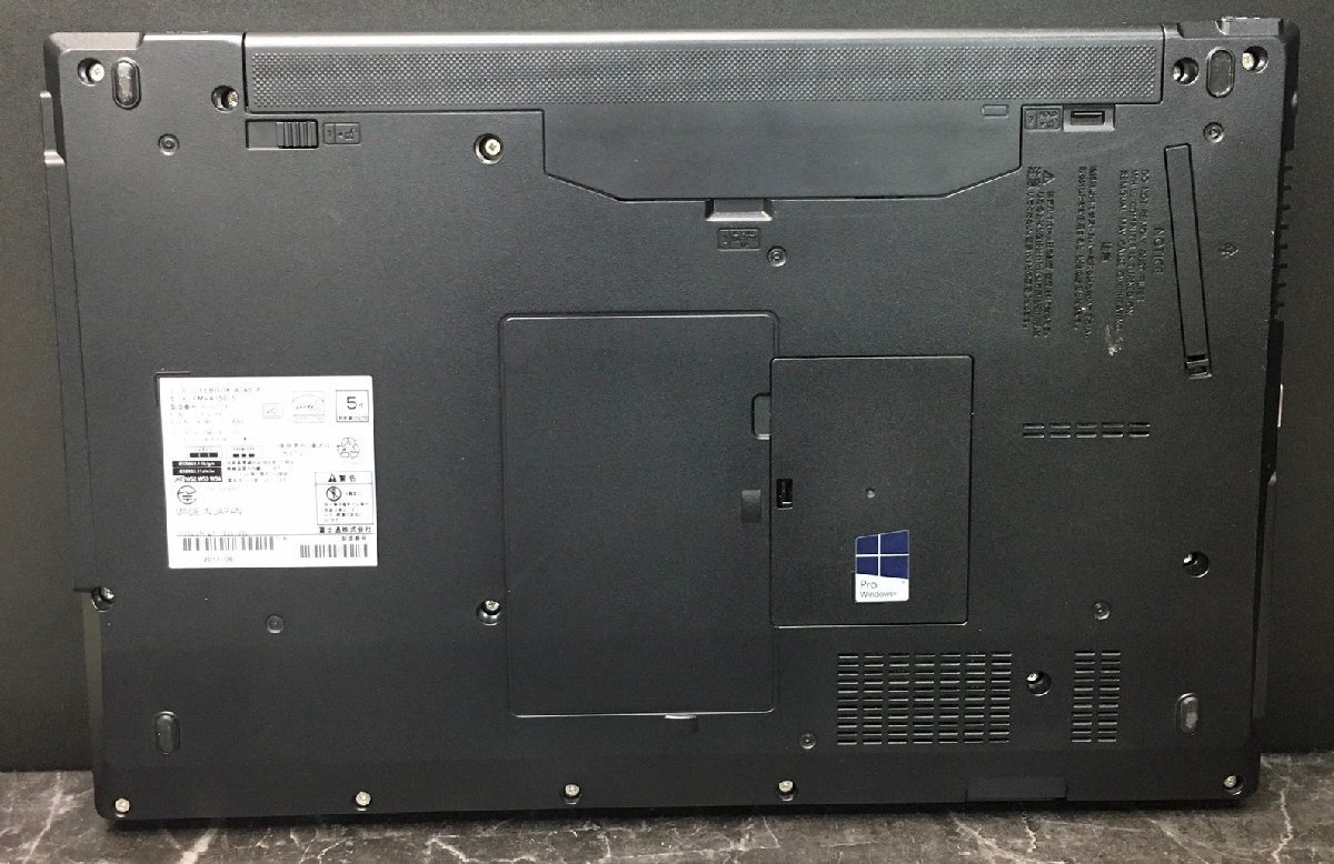 1円～ ■ジャンク 富士通 LIFEBOOK A746/P / Core i7 6600U 2.60GHz / メモリ 8GB / SSD 256GB / 15.6型 / DVD / OS有り / BIOS起動可の画像6