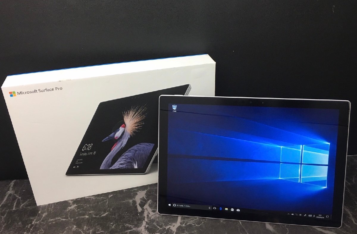 1 jpy ~ # Junk Microsoft SURFACE PRO / Core i5 7300U 2.60GHz / memory 4GB / SSD 128GB / 12.3 type / OS equipped / BIOS start-up possible 