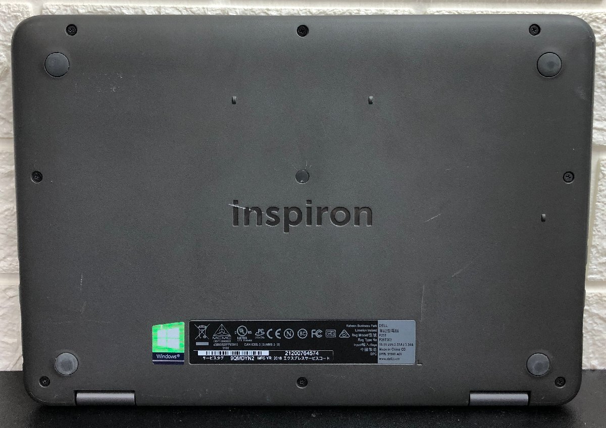 ■ジャンク DELL INSPIRON 11 3185 2in1 / A9 9420e 1.80GHz / メモリ 8GB / eMMC 128GB / 11.6型 / OS無し / BIOS起動可の画像6