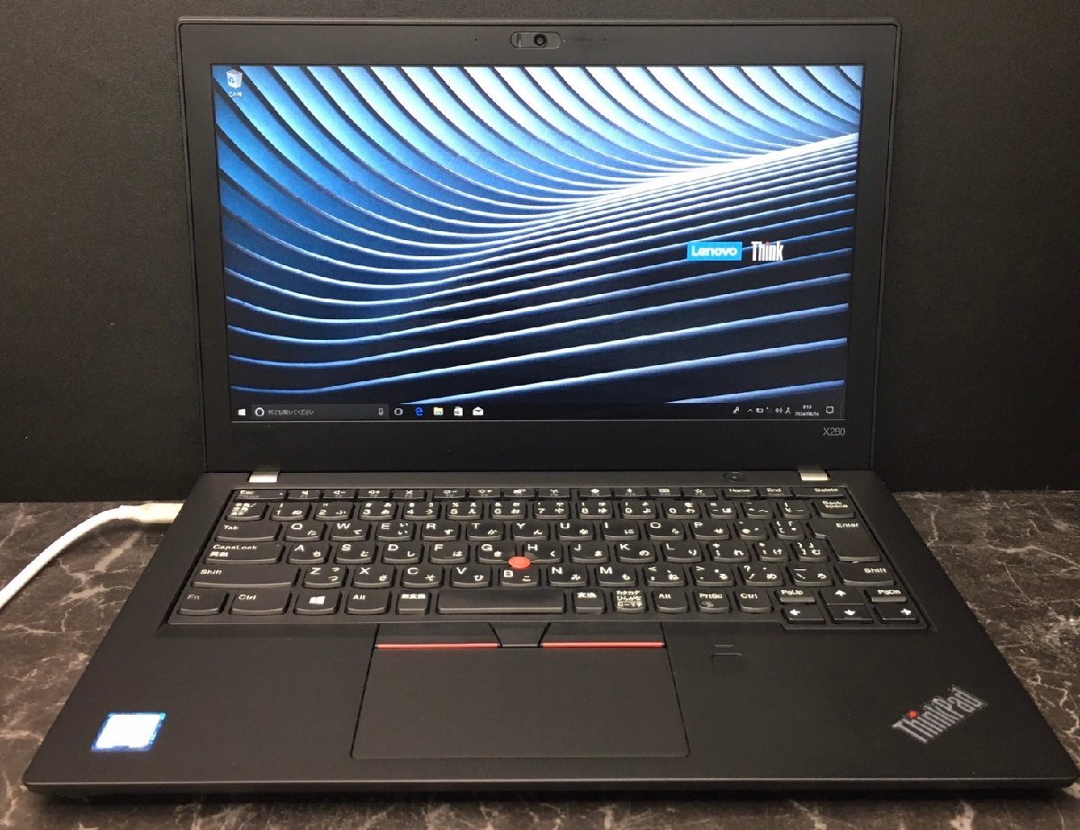 1円～ ■ジャンク LENOVO ThinkPad X280 / 第8世代 / Core i5 8350U 1.70GHz / メモリ 8GB / SSD 256GB / 12.5型 / OS有り / BIOS起動可の画像1