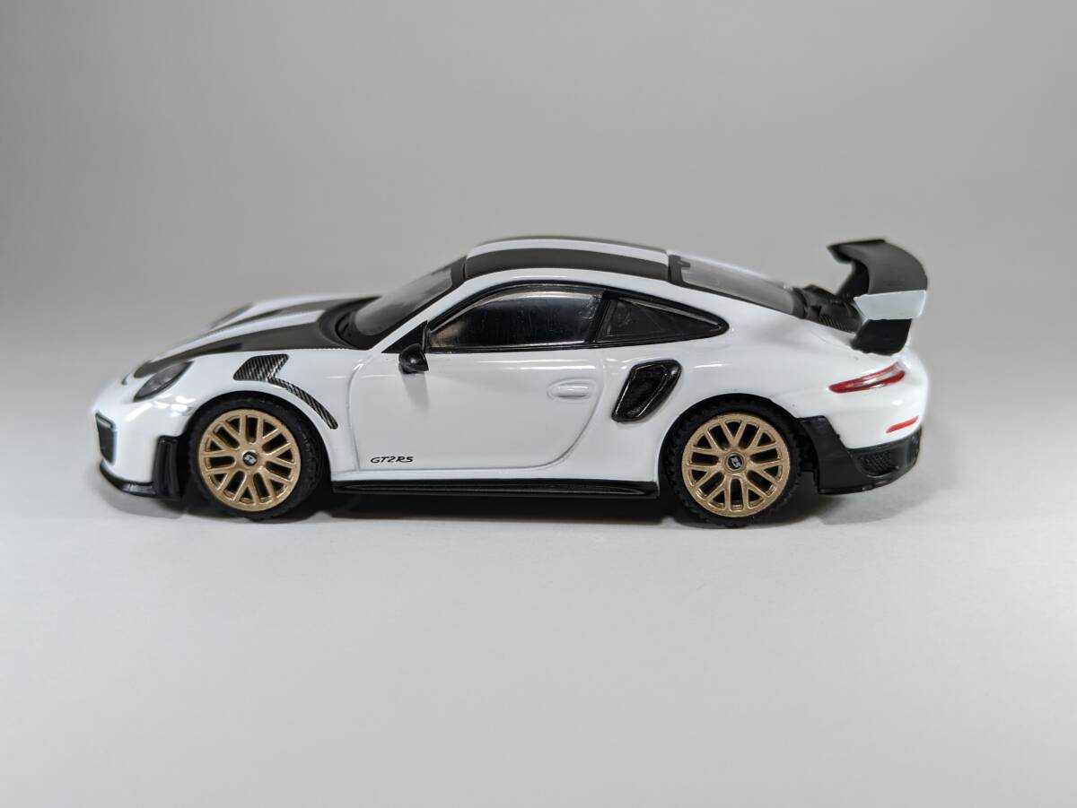 TSM MINI-GT 1/64 Porsche ポルシェ 911 GT2 RS Weissach Package White (左ハンドル) MGT00086-L 京商 トミカサイズ_画像2