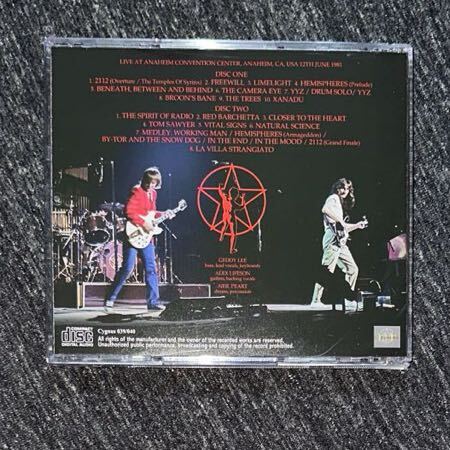 Rush Anaheim 1981 Mike Millard 1st Generation Tapes 2024 Remaster 2CD の画像2