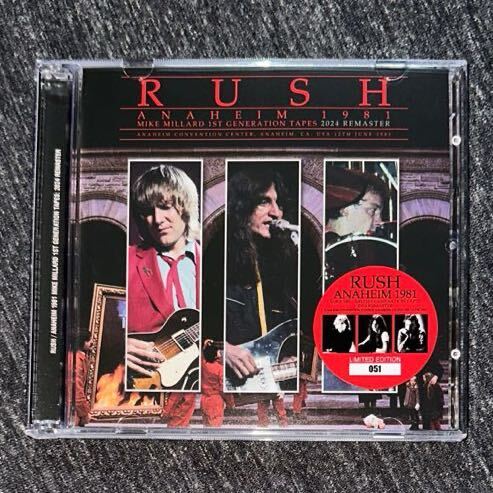 Rush Anaheim 1981 Mike Millard 1st Generation Tapes 2024 Remaster 2CD の画像1