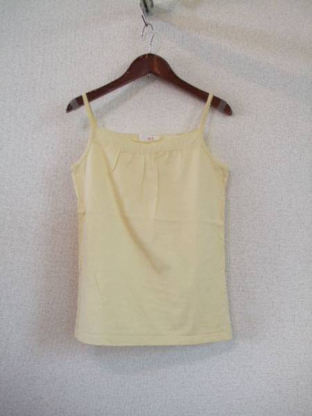 iiMK yellow color race attaching camisole (USED)62314②