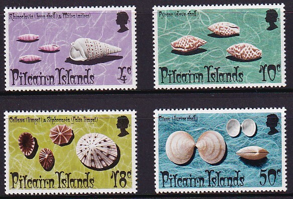 41 ピトケアン諸島【未使用】＜「1974 SC#137-140 貝」 4種完 ＞の画像1