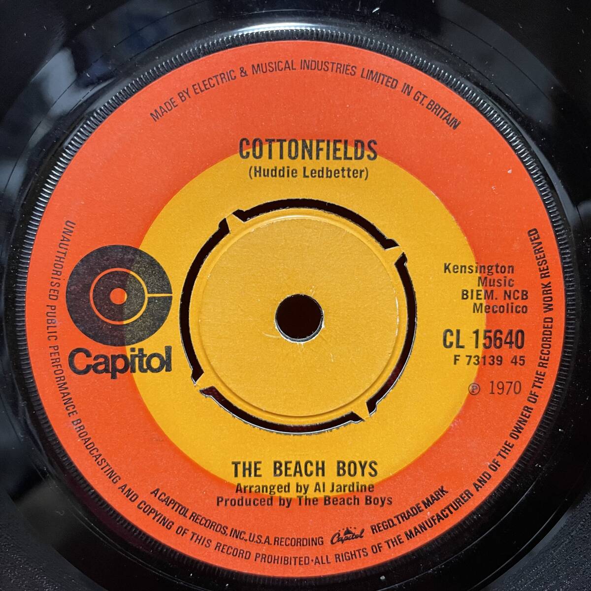 ◆MONO!◆UKorg7”s!◆THE BEACH BOYS◆COTTONFIELDS◆の画像1