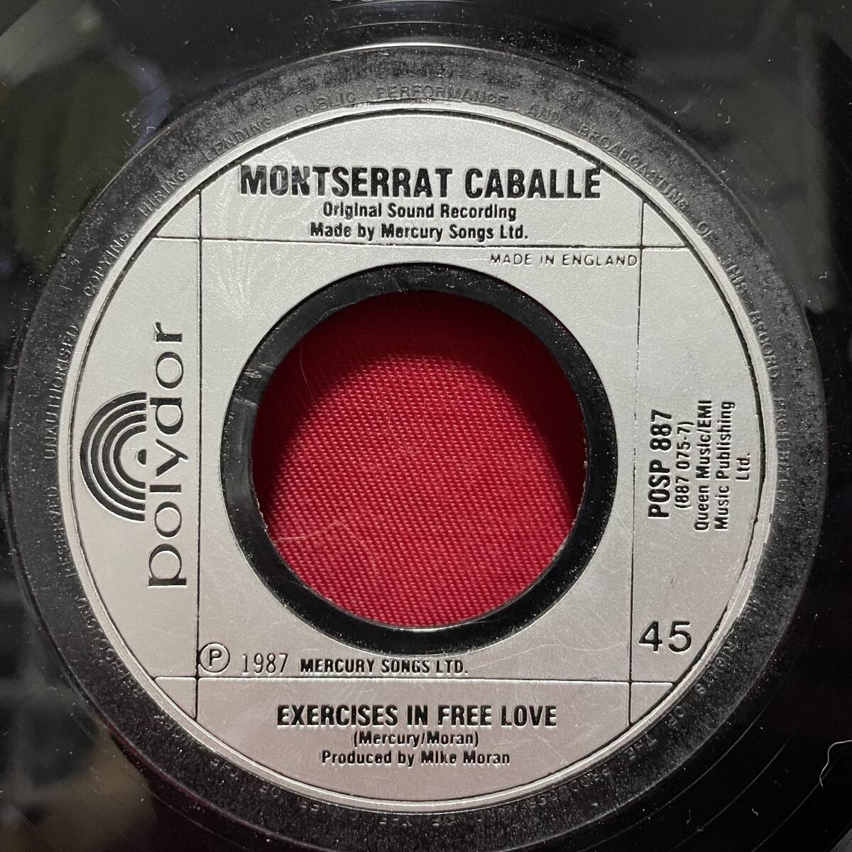 ◆UKorg7”s!◆FREDDIE MERCURY/MONTSERRAT CABALLE◆BARCELONA◆_画像5