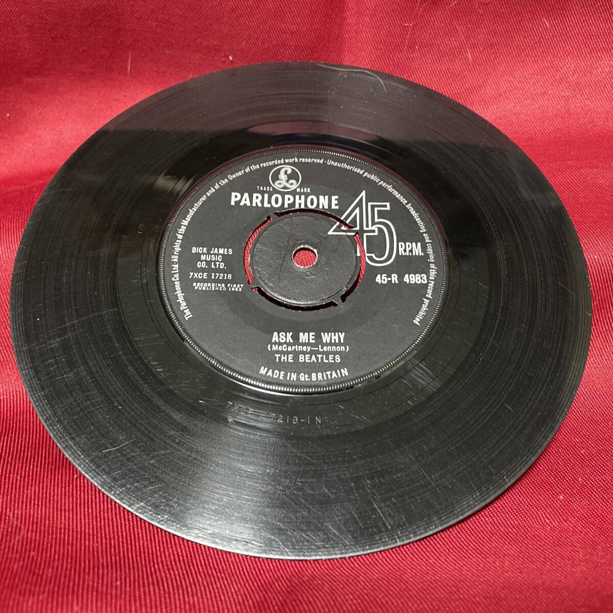 ◆1円開始!◆UKorg7”s!◆THE BEATLES◆PLEASE PLEASE ME◆の画像6