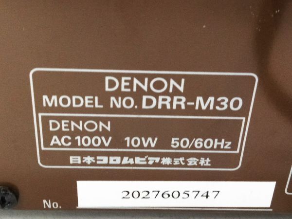□音出し 動作品 DENON デノン オートリーバー ス カセット CDデッキ DRR-M30 A-4-10-1 @80□の画像6