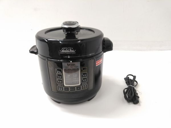 ◆ 動作品 エムケー精工 炊飯 鍋 蒸す 蒸し台 調理器具 キッチン 家電 電気圧力鍋 EA-130 家庭用 2019年製 0416C2 @100 ◆の画像1