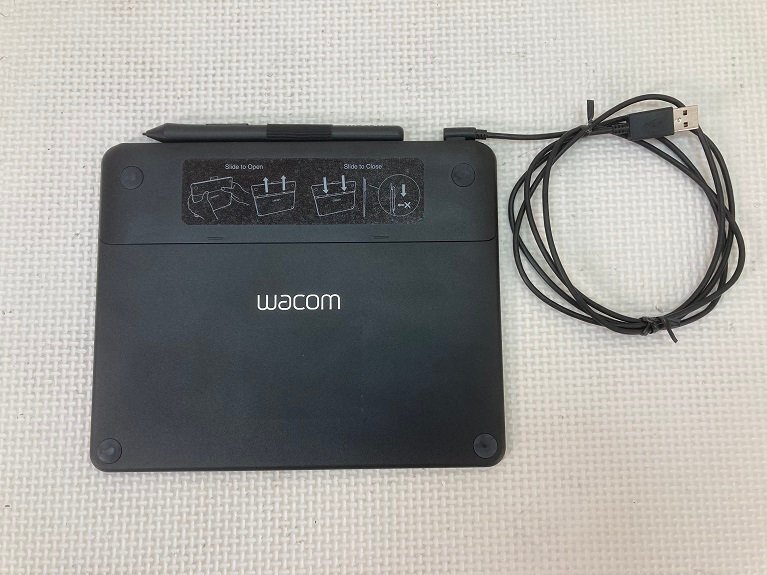 2018-O*WACOM.n tablet *Intuos CTH-490/K* pen *USB cable attached * simple operation verification settled used present condition delivery * postage 185 jpy ( click post )