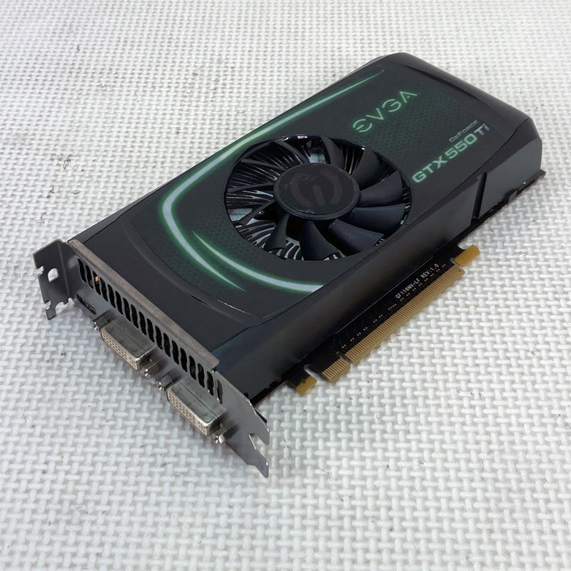 中古グラフィックカード 動作確認済 WinXP～Win10 LINUX ★ EVGA NVIDIA GeForce GTX 550 Ti GDDR5 1024MB 192bit DVI/miniHDMI #2544-K_画像1