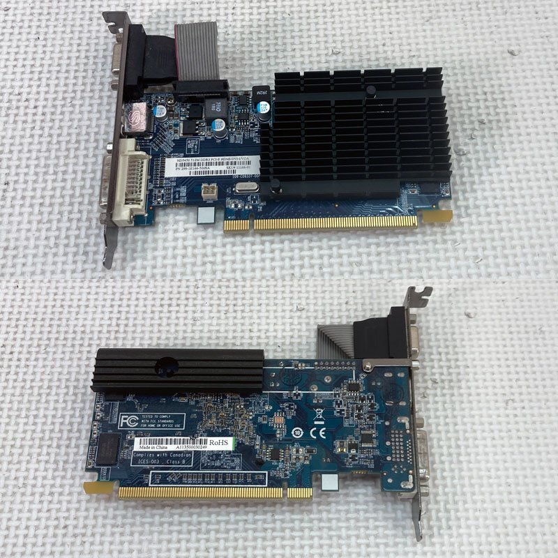 中古グラフィックカード 動作確認済 WinXP～Win10 LINUX ★ SAPPHIRE AMD Radeon HD 5450 DDR2 512MB 64bit VGA/DVI/HDMI #2655-Kの画像2