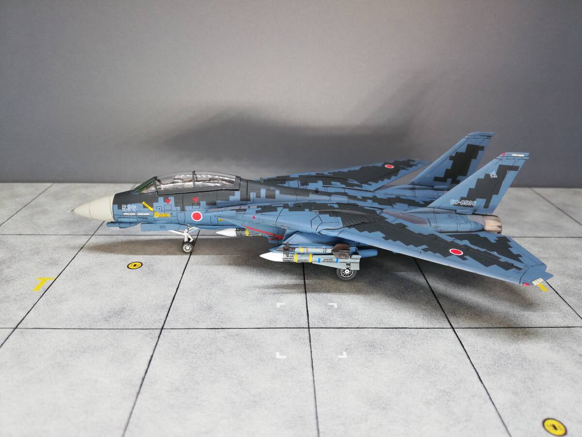 403 1/144 F-14DJ トムキャット 侍猫 デジタル洋上迷彩 #536 仮想航空自衛隊 第3飛行隊 兜武者 茨城県 百里基地の画像9