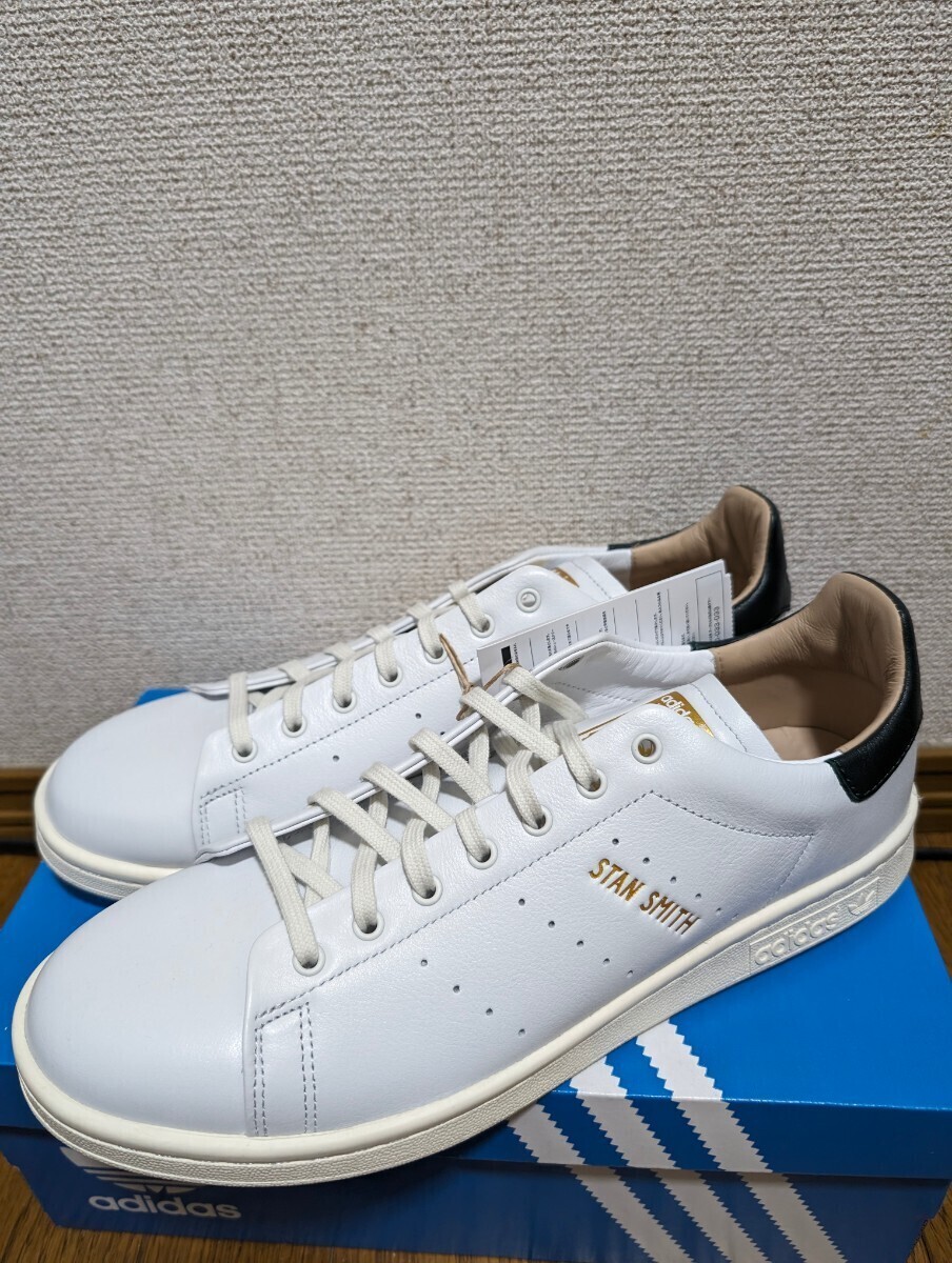 未使用 アディダス スタンスミス LUX HP2201 クリームホワイト オフホワイト パントーン adidas stansmith 白緑 グリーン 革 レザー 29.0cm_画像3