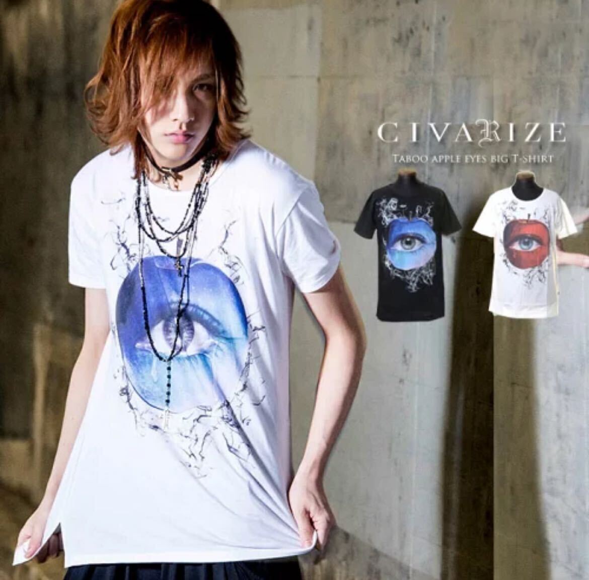 00s CIVARIZE Apple Eye T-shirt archive l.g.b ifsixwasnine kmrii 14th addiction yasuyuki ishii tornado mart hyde 90s tシャツ y2k_画像9