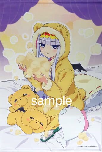 【未開封・正規品】 魔王城でおやすみ WEBくじ～姫とふわふわブラッ寝具～ B2タペストリー スヤリス姫＆でびあくま＆ナスあざらし