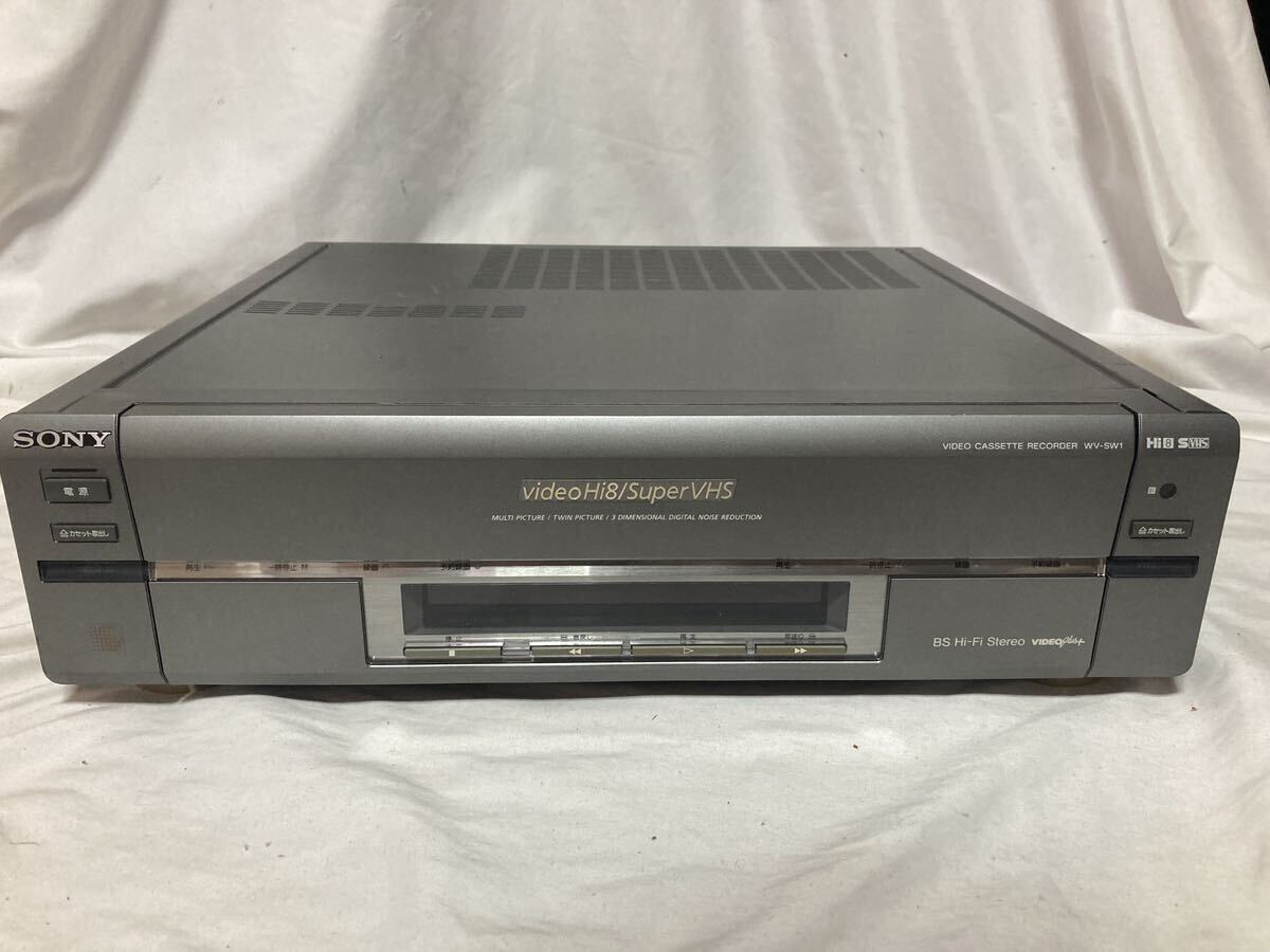 SONY WV-SW1 S-VHS HI8 ダブルデッキ ジャンクの画像1