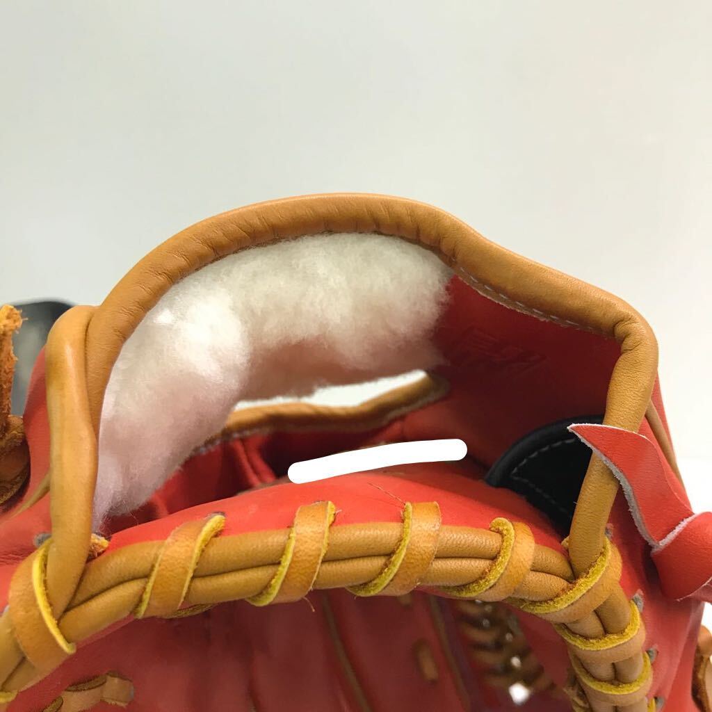 G-9785 ミズノ MIZUNO ミズノプロ 軟式 HAGAJAPAN オーダー 内野手用 グローブ グラブ 野球 中古品 刺繍入りの画像8