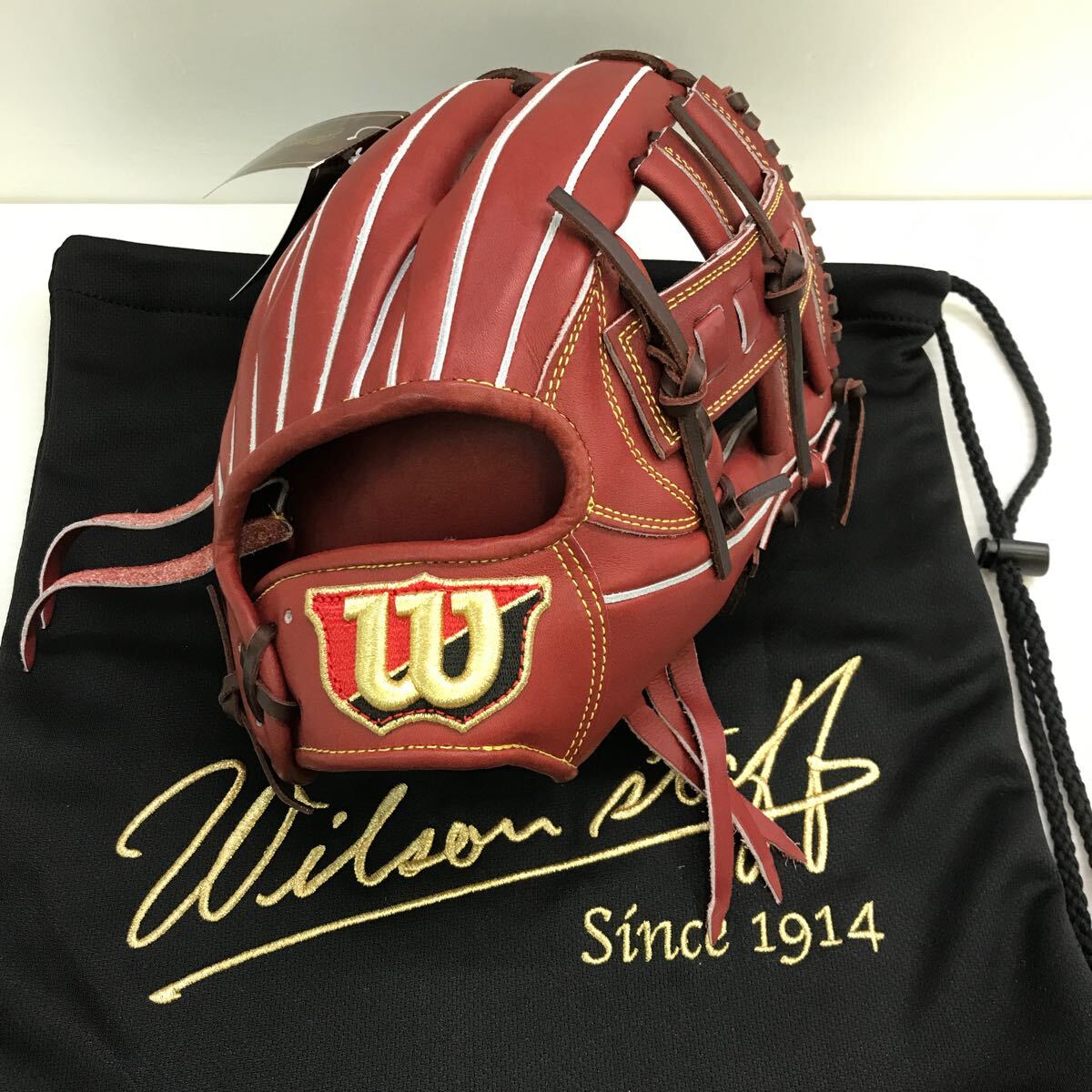 G-9843 タグ付き未使用品 ウィルソン Wilson ウィルソンスタッフ 硬式 内野手用 WBW101055 グローブ グラブ 野球 の画像1