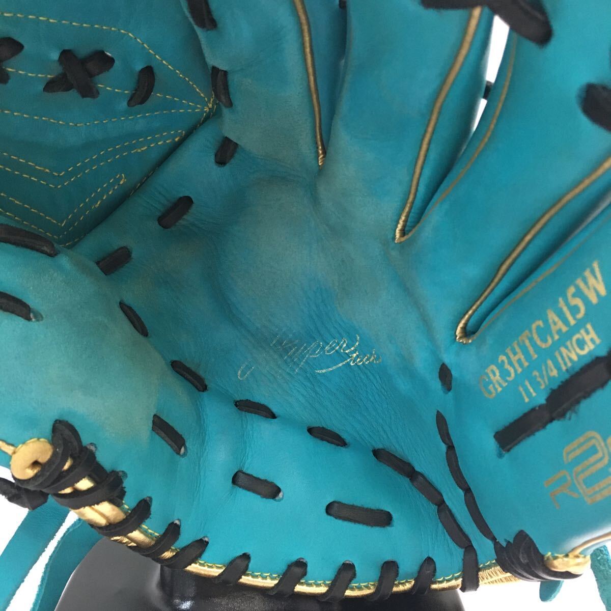 G-1076 ローリングスRawlings ハイパーテック 軟式 投手用 GR3HTCA15W グローブ グラブ 野球 中古品 _画像4