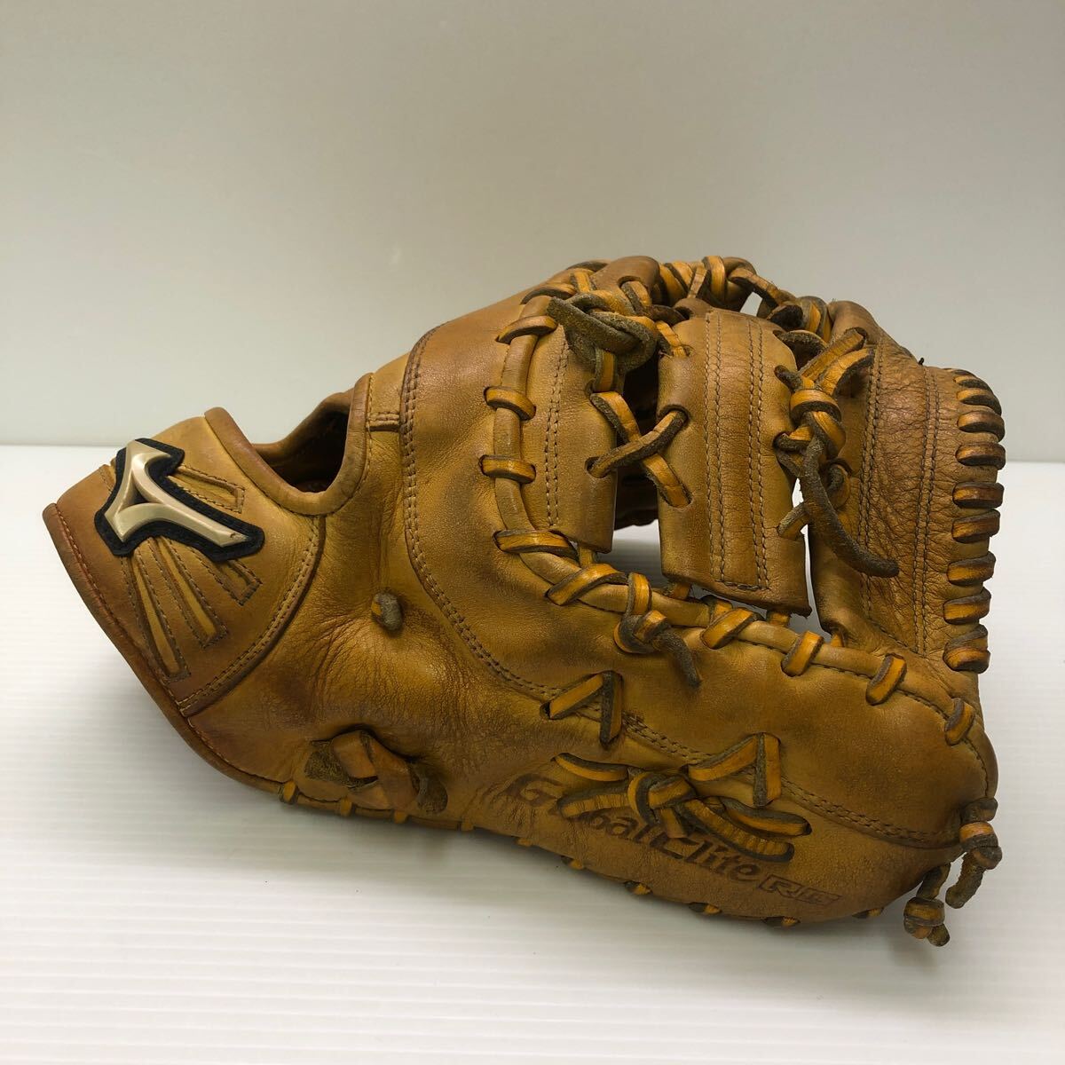 G-1123 Mizuno MIZUNO свечение bar Elite RG подросток для софтбола First mito для первого бейсмена перчатка перчатка бейсбол б/у товар 