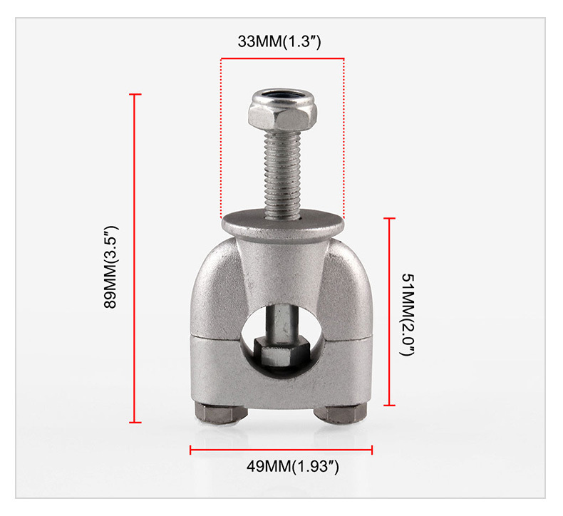 汎用 ハンドルポスト 22mm ハンドル用 2個セットの画像2