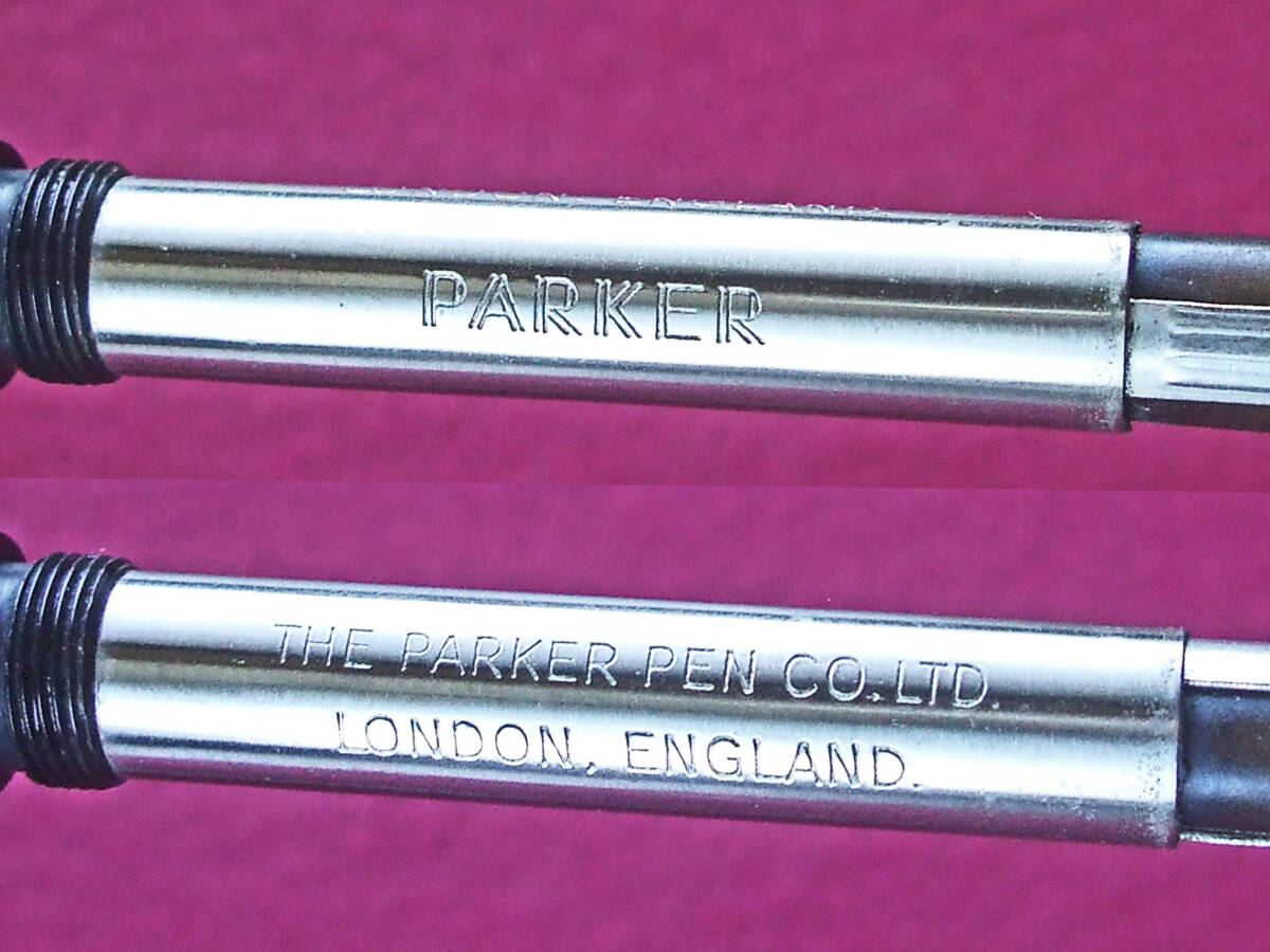 ◆美品◆ 1960年代製 パーカー・スリムフォルド万年筆 ブラック 14金F イギリス◆1960’s Parker Slimfold 14k F England◆の画像6