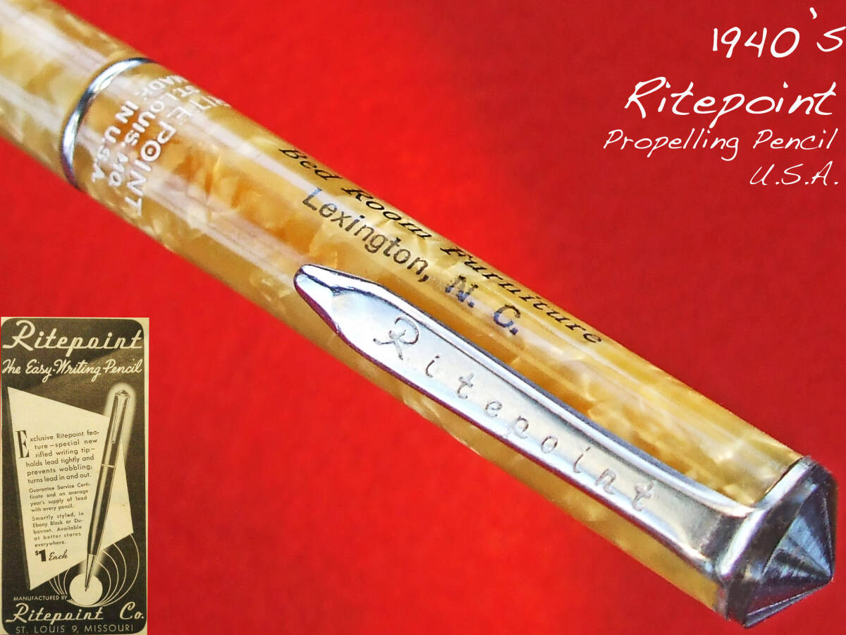 ◆レア◆1940年代製 ライトポイント・ペンシル USA◆ 1940’s Vintage Ritepoint Pencil U.S.A.◆の画像1