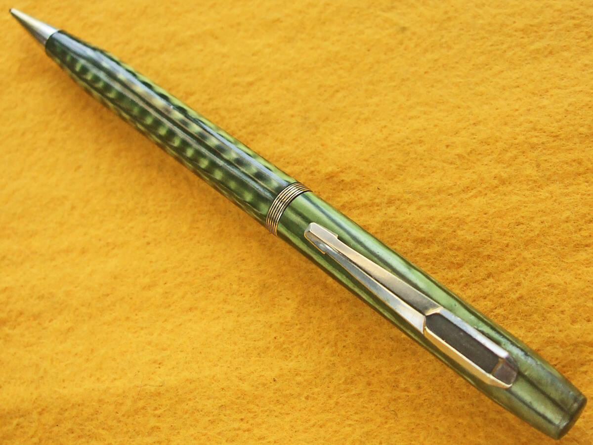 ◆レア◆1930年代製 アールデコ・ペンシル グリーンマーブル USA◆ 1930’s Art-Deco Pencil Green Marbled U.S.A.◆の画像2