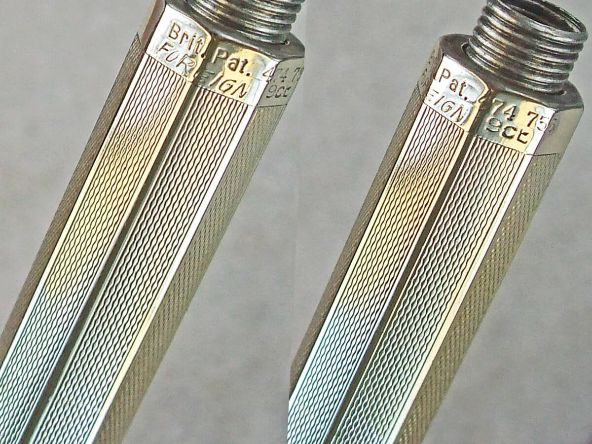 ◆極太◆1930年代製 4カラー 9ct ゴールドペンシル イギリス◆ 1930's 4 color 9ct Gold pencil England ◆の画像5