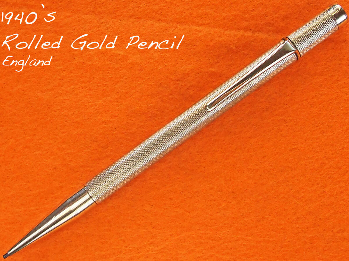 ◆美品◆1940年代製 ヴィンテージ・ロールドゴールドペンシル イギリス◆ 1940's Vintage Rolled Gold Pencil England◆の画像1