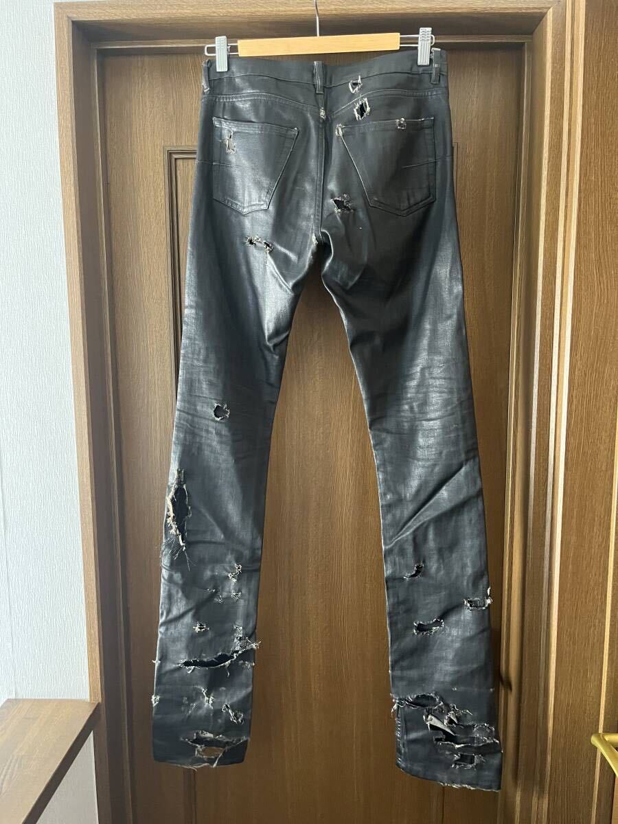 dior homme ディオールオムデストロイコーティングデニムパンツ dior homme ディオールオムデストロイコーティングデニムパンツ