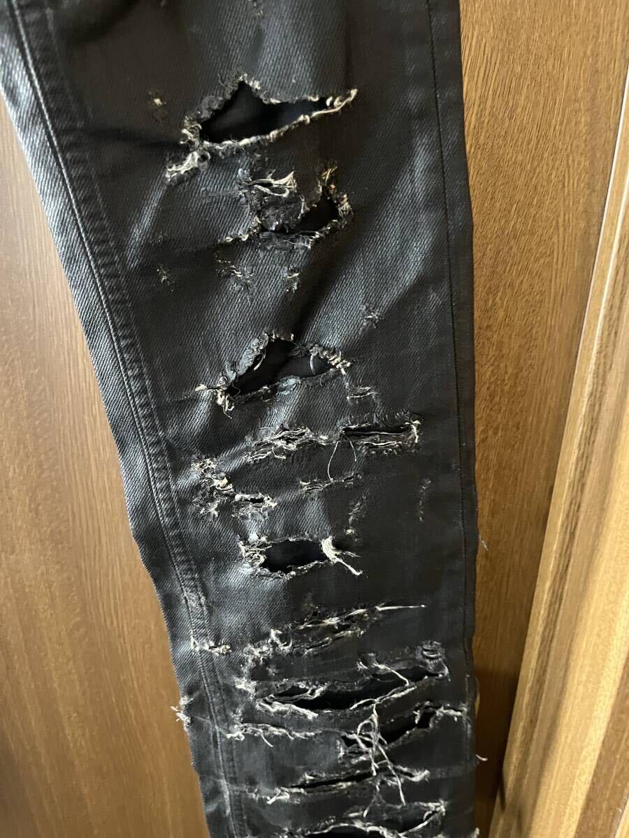 Dior homme ディオールオム 04SS STRIP デストロイ コーティング Dior homme ディオールオム 04SS STRIP デストロイ コーティング
