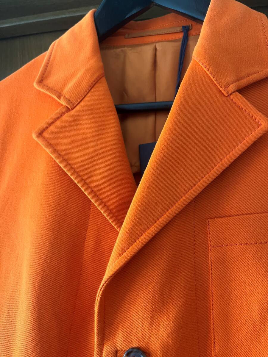 PRADA プラダ オレンジ テーラードジャケット JKT_画像3