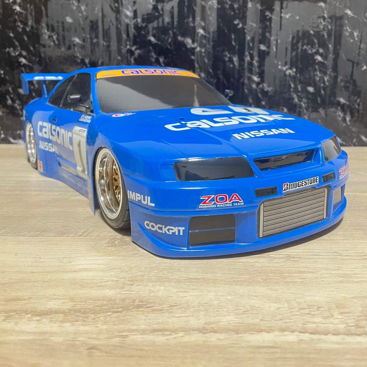 タミヤ　カルソニックスカイライン　GT-R 1/10 ラジコンボディーr33 日産 TAMIYA