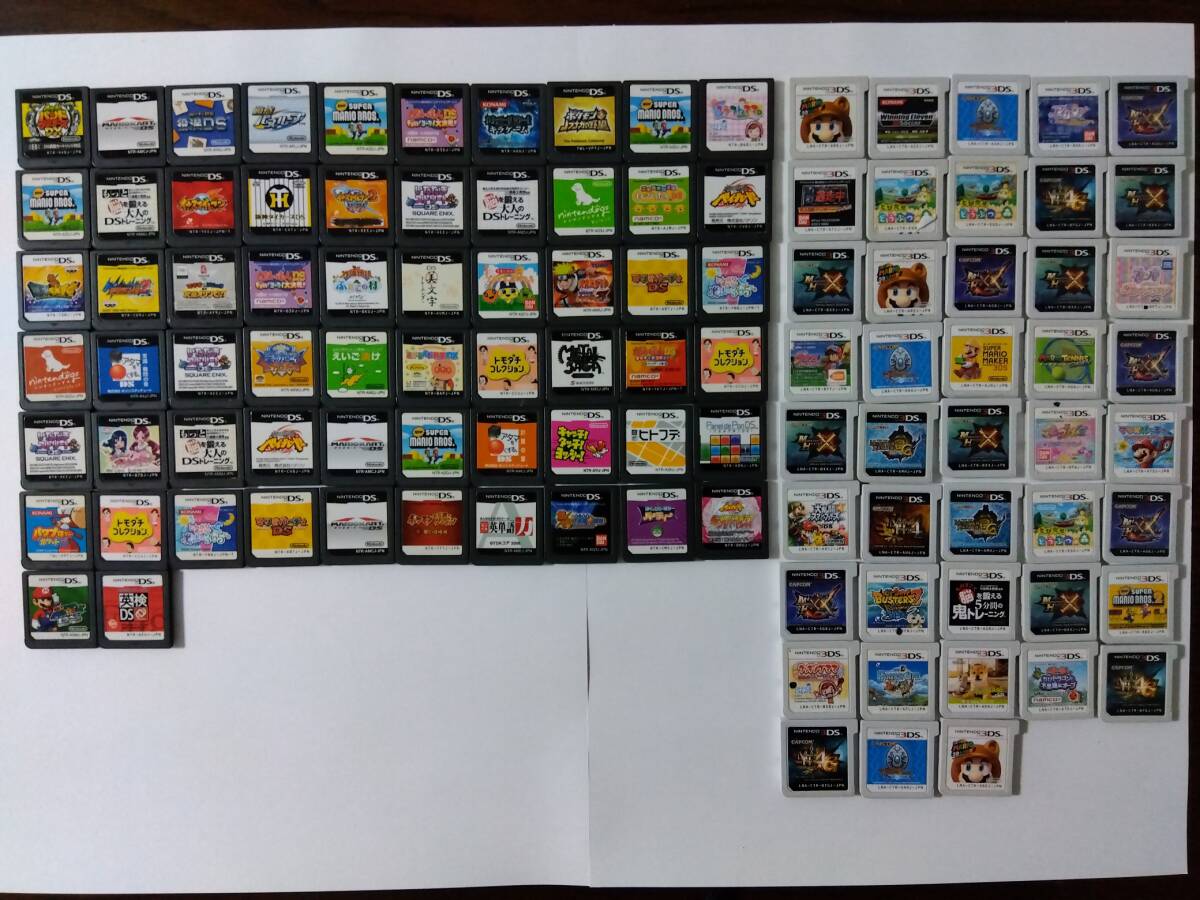 送料無料　ジャンク品　DS　３DS　ソフトのみ　105本セット　まとめ売り　動作未確認　重複あり　Nintendo_画像1