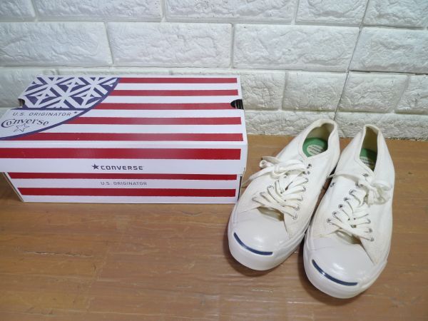 USED品 CONVERSE（コンバース） JACK PURCELL 1CJ105（アイボリー） 26cm SKN-6770の画像1